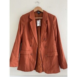 Express NWT Rusty Orange Blazer Women's Small Office Business Casual Quiet
